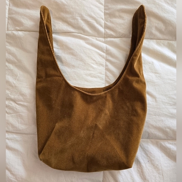 Merit Beauty Corduroy Bag/Make Up/Golden Brown - Picture 1 of 4